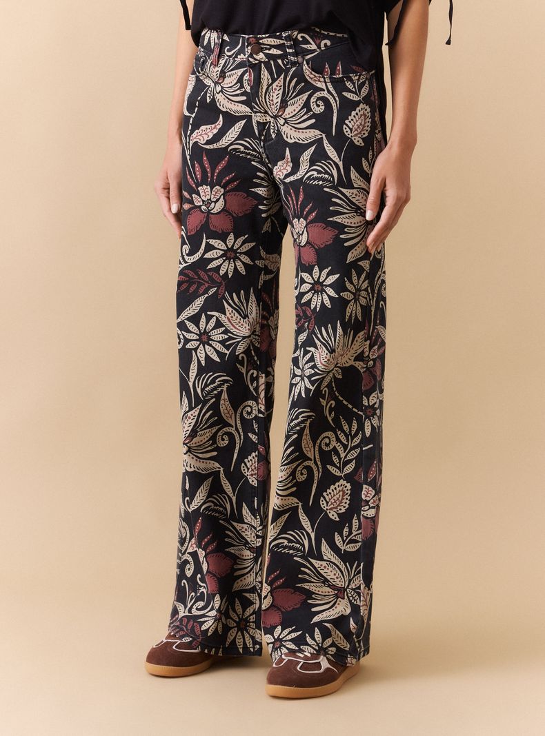 Pantalón Denim Full Print