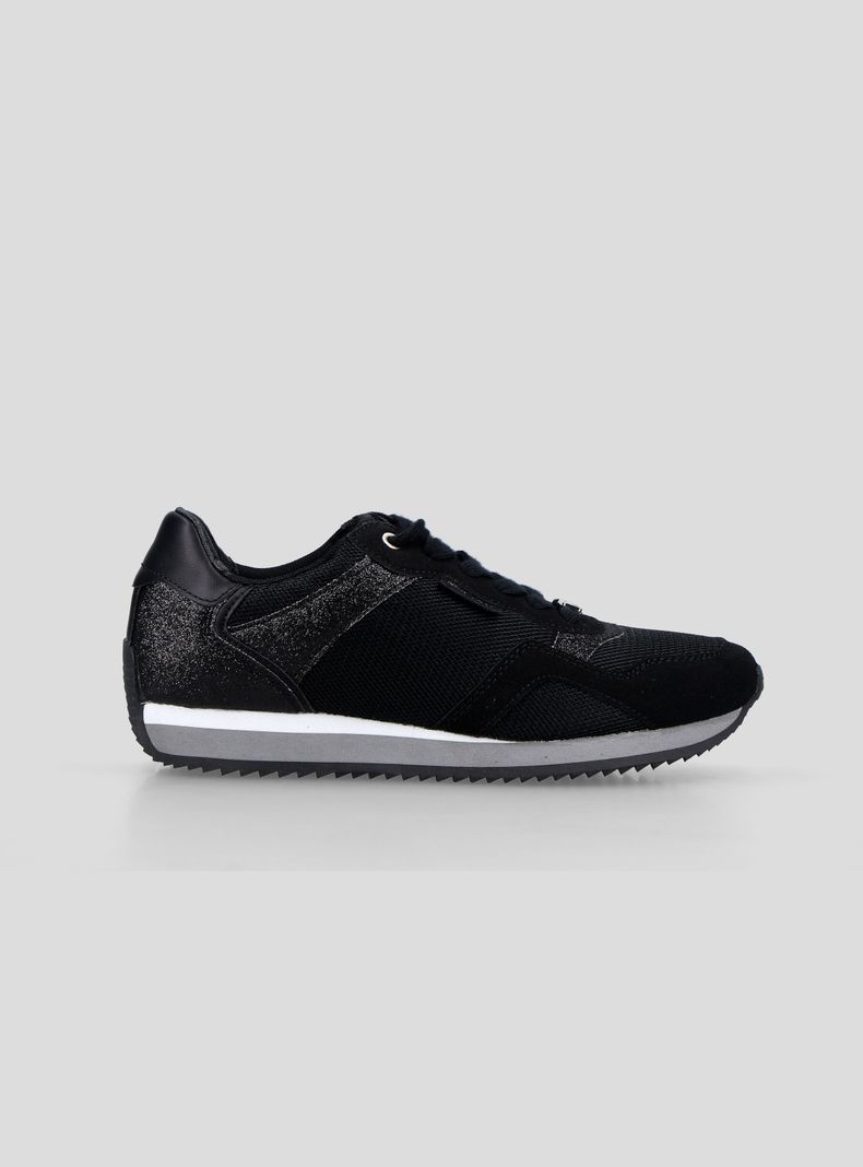Zapatilla Urbana Retro Detalles Brillantes Mujer