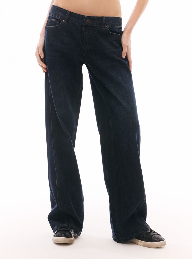 Jeans Clásico Baggy Tiro Bajo
