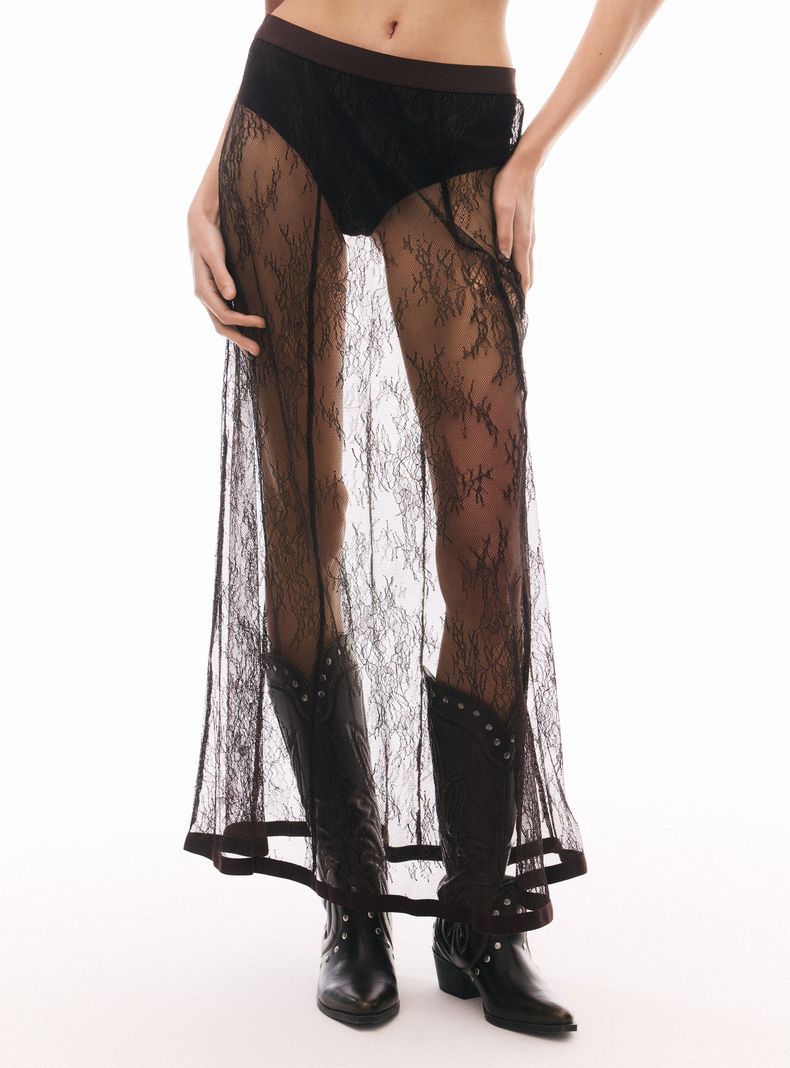 Falda Encaje Transparente