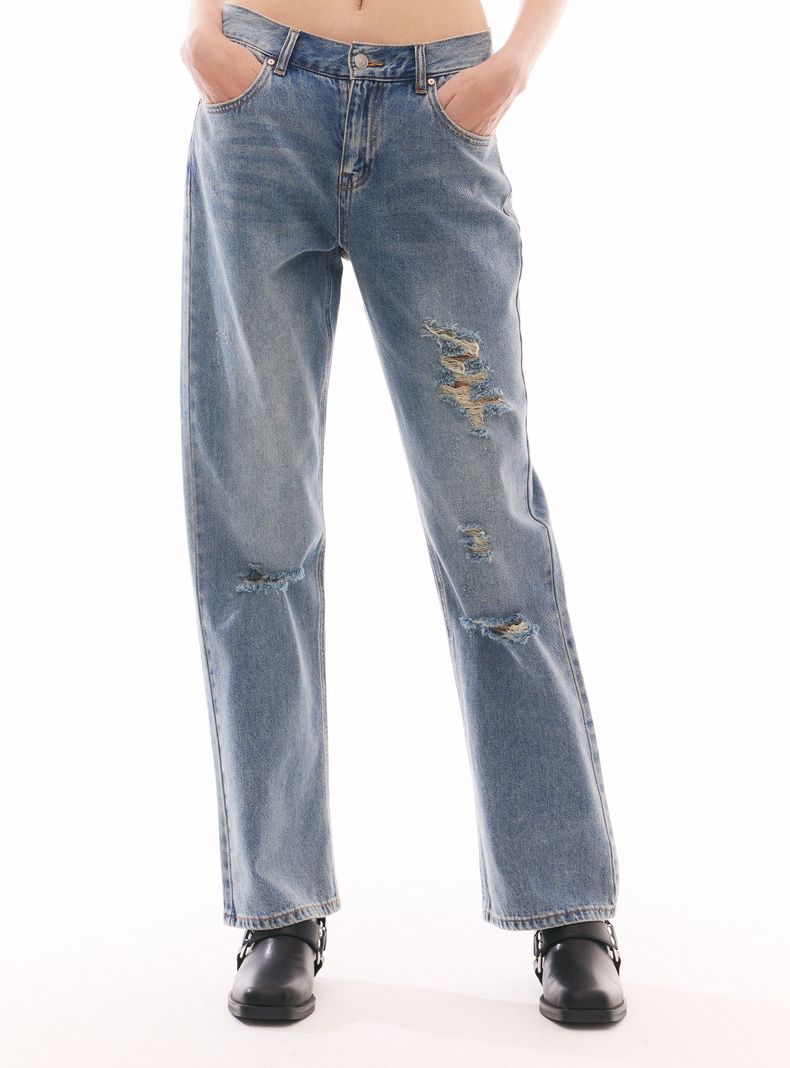 Jeans Straight Rotos