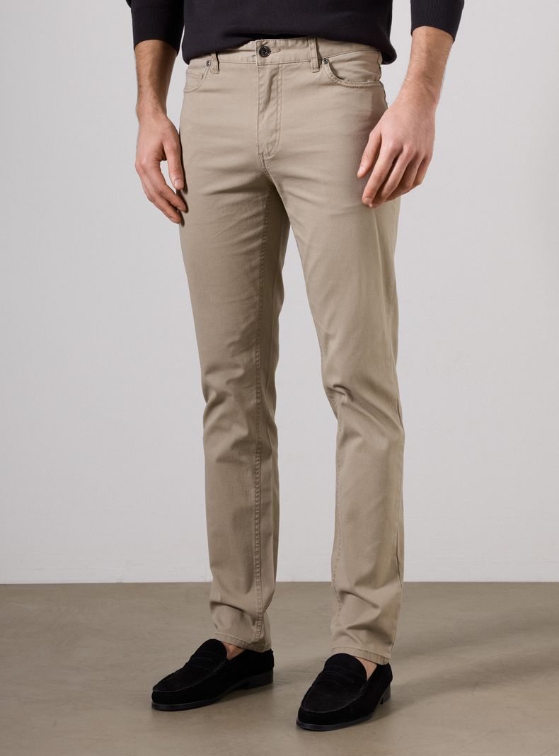 Pantalón Gabardina Cinco Bolsillos Slim