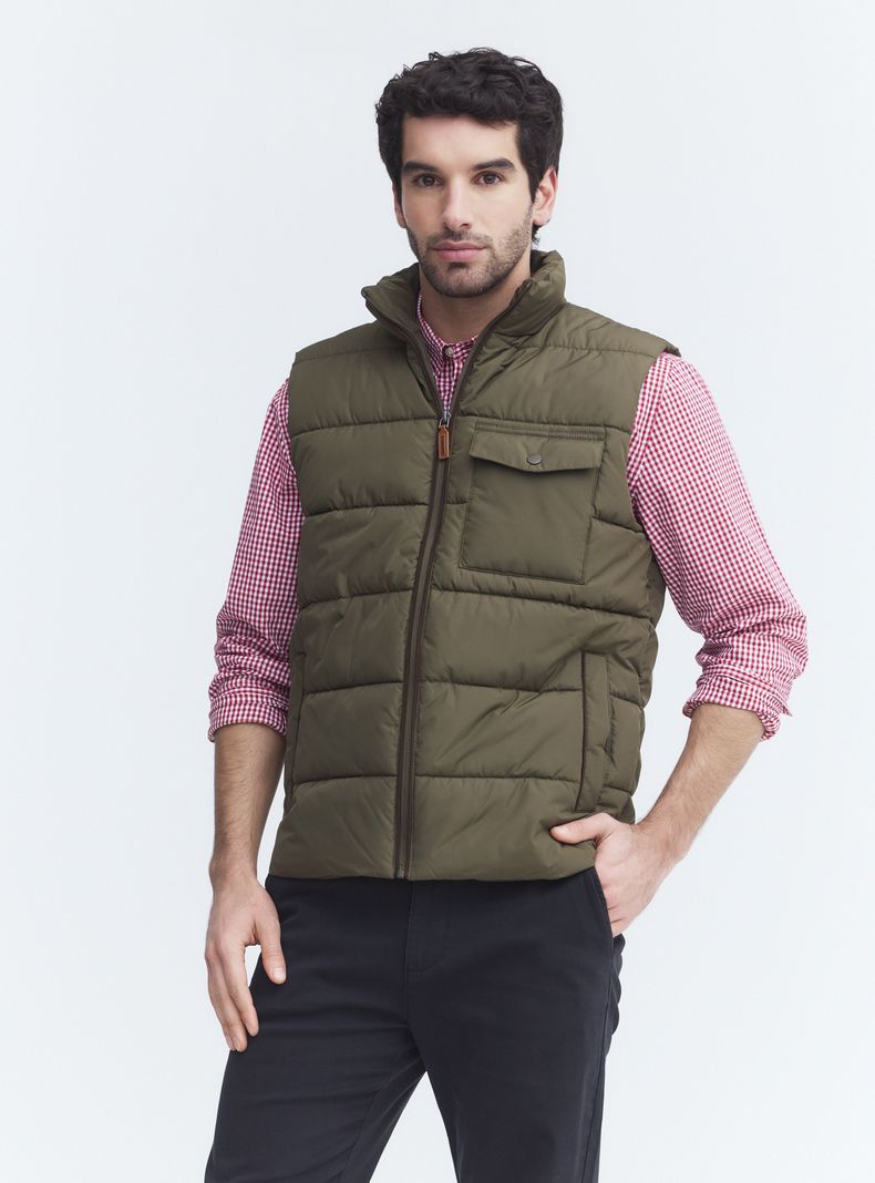 Parka Detalle Suede