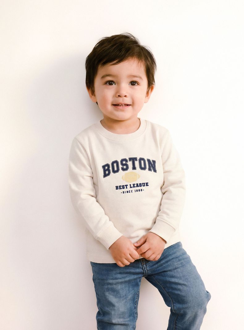 Polera con Estampado College Niño