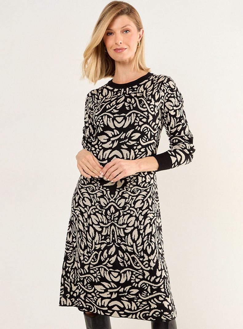 Vestido Tejido de Fantasía