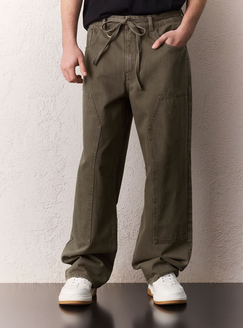 Jeans con Cordón en Cintura