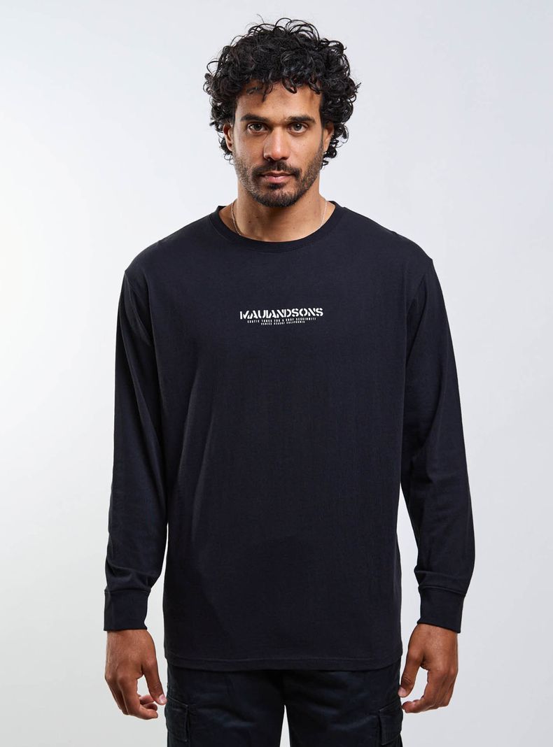Polera Manga Larga Print Frontal
