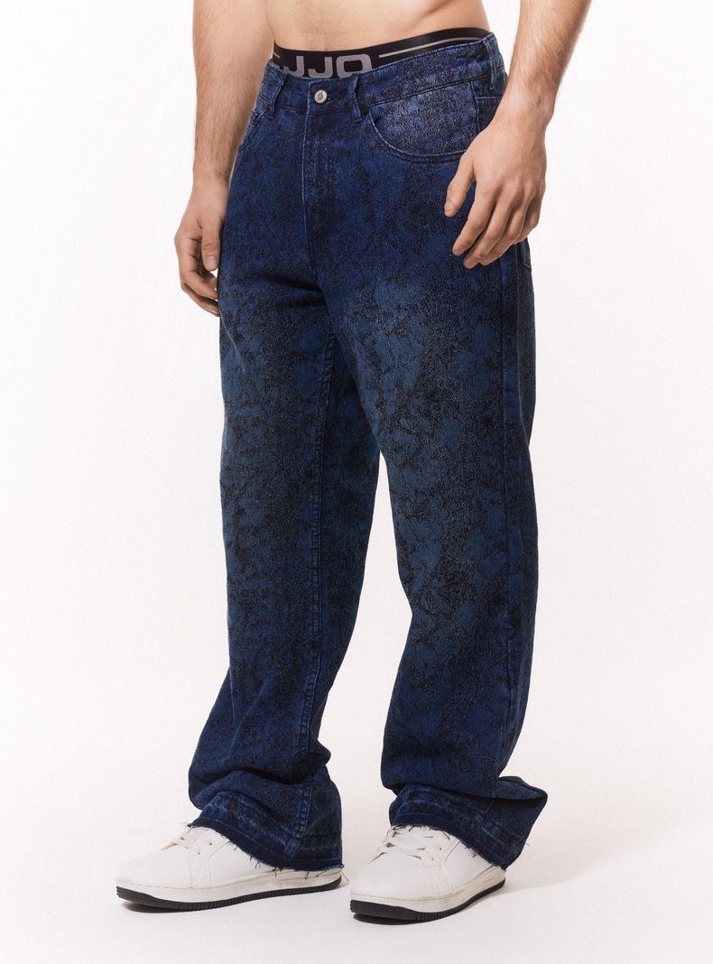 Jeans Relaxed Jacquard