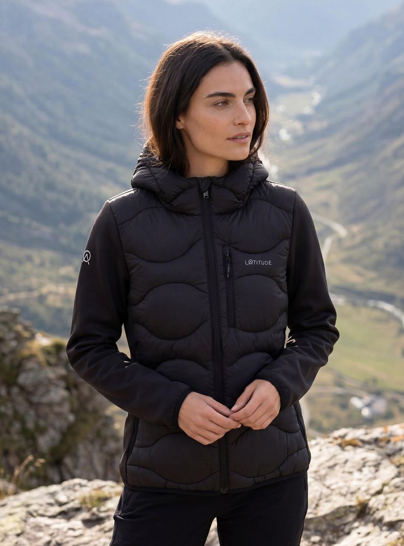 Parka Híbrida con Capucha