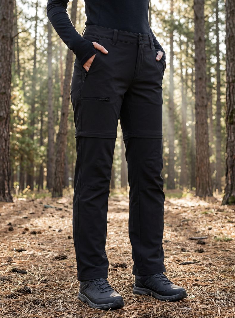 Pantalón Desmontable-Trekking con Ajustador en Tobillos