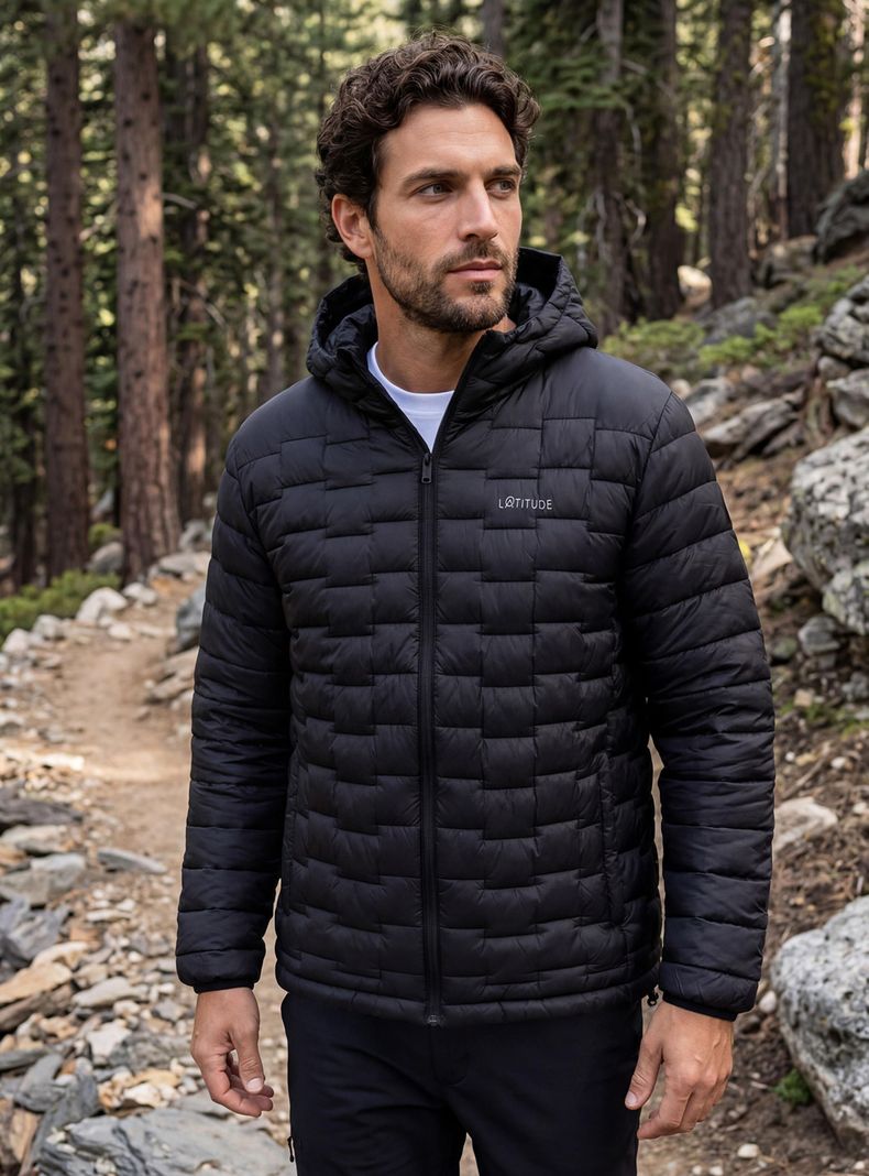 Parka Ligera Acolchada con Capucha