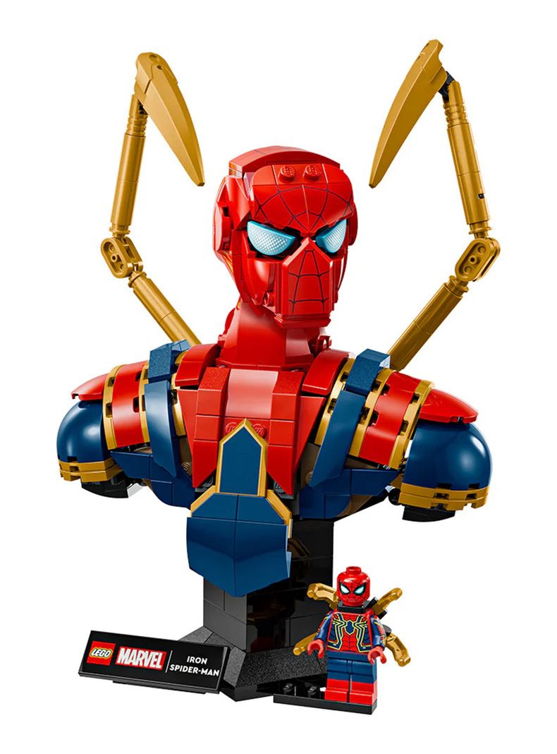 Lego Busto Iron Spiderman 379 Piezas