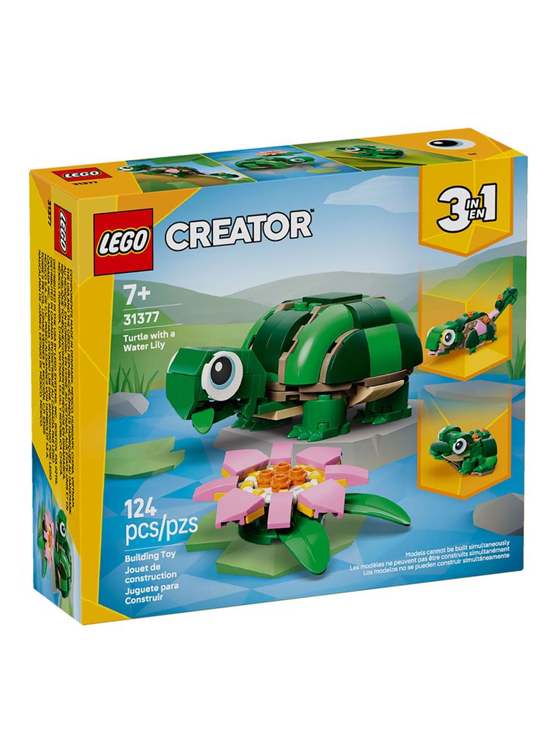 Lego Tortuga con Flor de Nenúfar Creator 124 Piezas