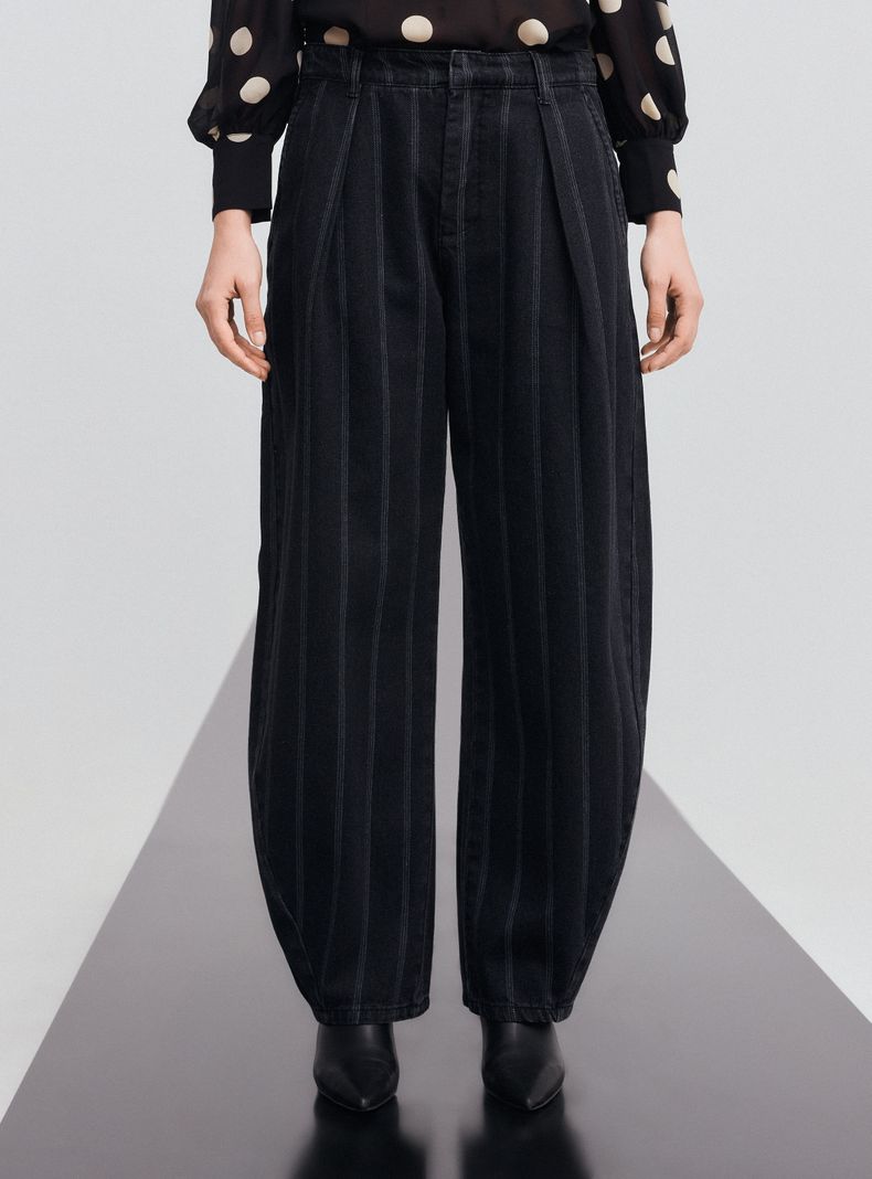 Jeans Barrel Rayas Alaniz | Paris.cl