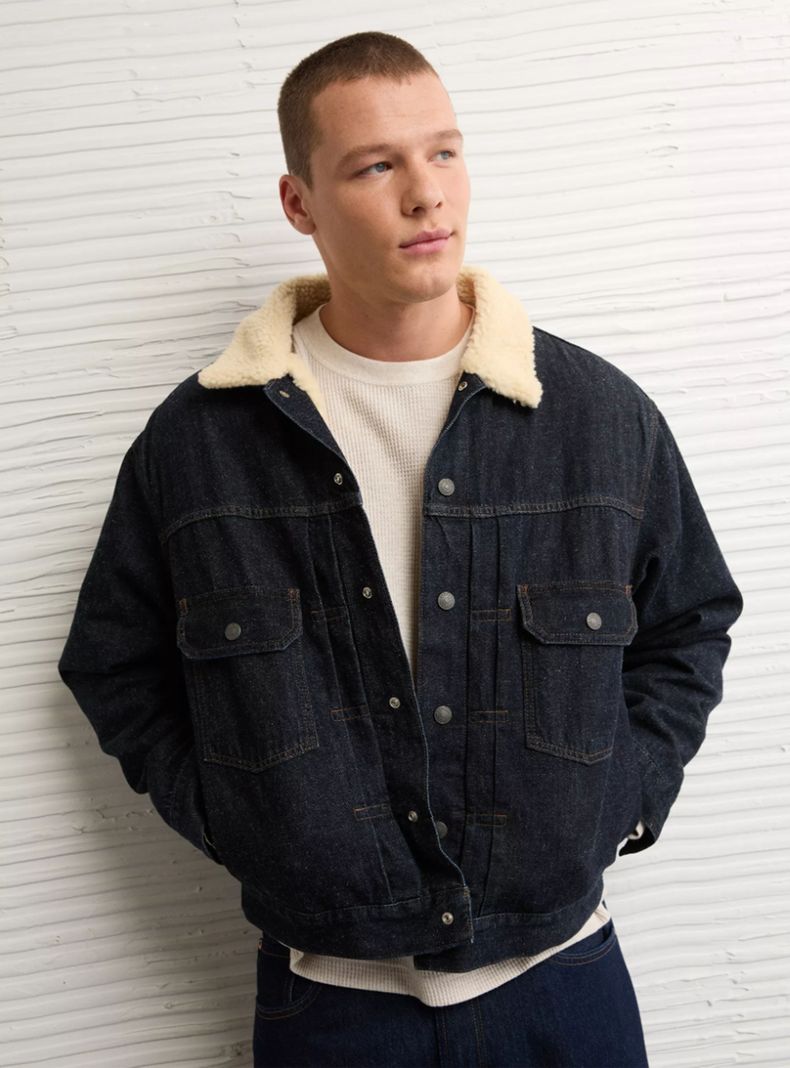 Chaqueta AE Denim Tela de Rizo