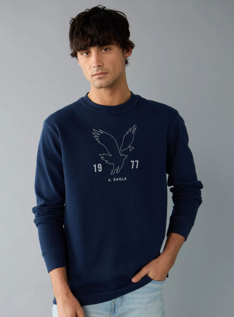 Polera AE Manga Larga con Logo