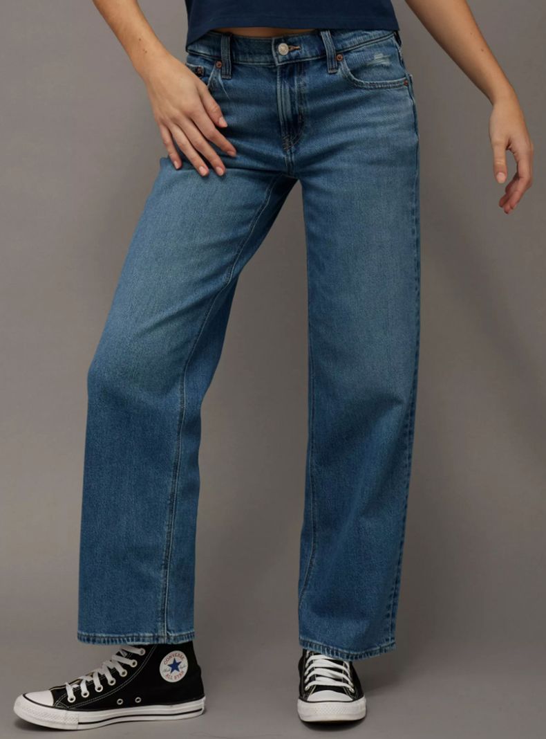 Jeans AE Tiro Alto Stovepipe