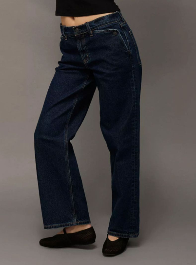 Jeans Ae Stovepipe Stretch Cintura Alta