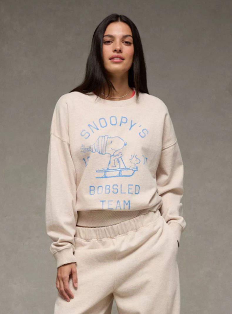 Polerón Ae Crew Neck Snoopy