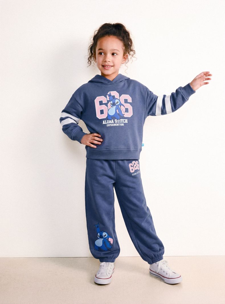 Pantalón de Buzo Estampado Stitch
