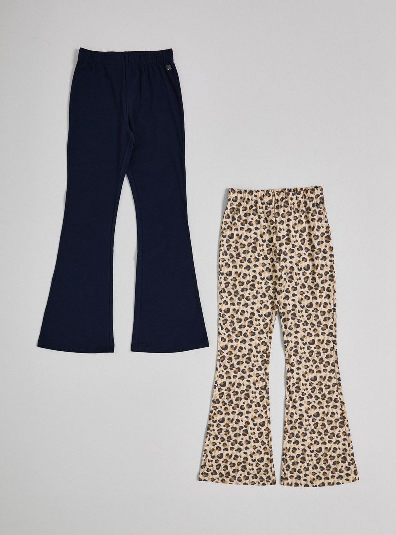 MELT CALZA BIPACK FLARE PRINT Y LISO