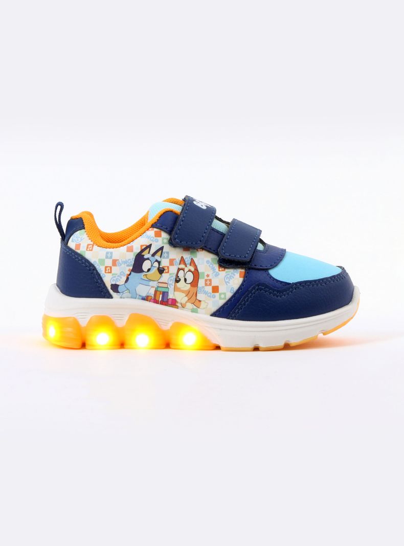 Zapatilla Urbana Niña Luces Toddlero y Bingo Bluey T.22-29