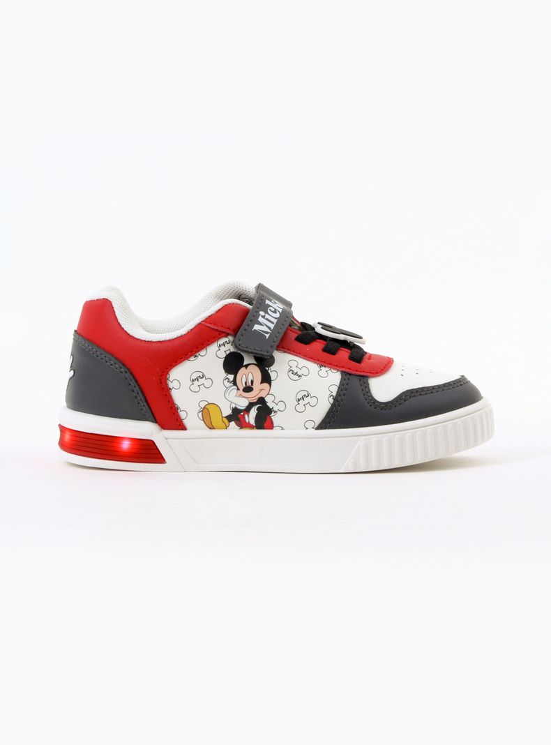 Zapatilla Urbana Mickey Sentado con Luz Velcro Niño T.24-33