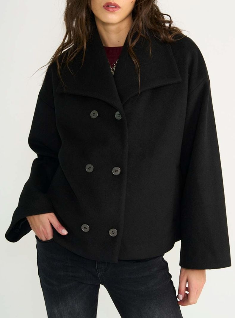 Trench Coat Paño 4 Button Up