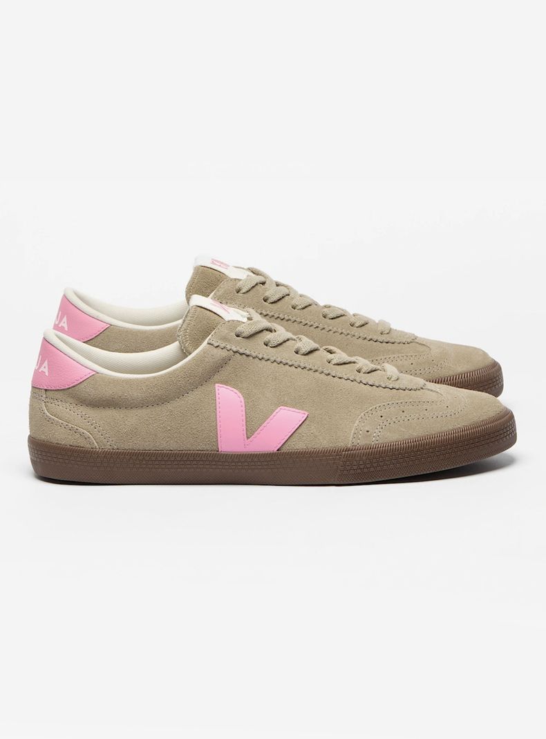 Zapatilla Urbana Volley Suede Taupe Malibu Bark Mujer