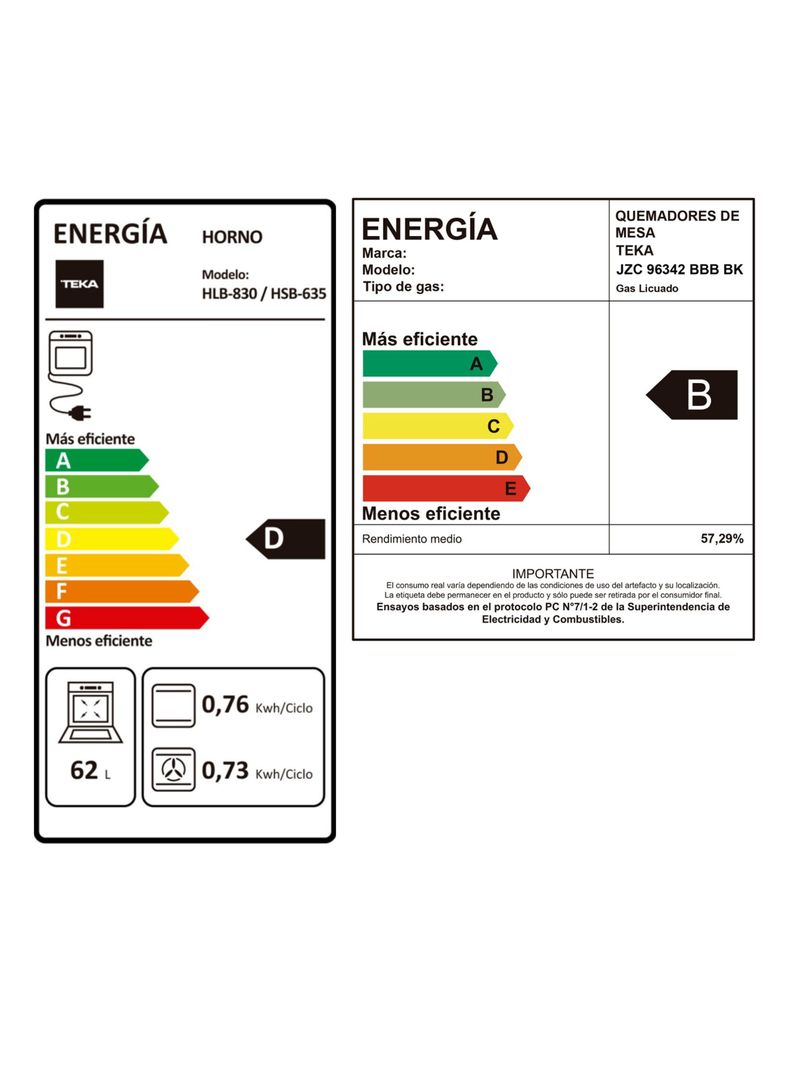 Kit Horno HSB-635 S FL + Encimera Hibrida Gas-Inducción JZC96342 + Campana DBB90 Negra-5