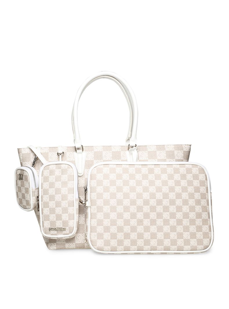 Cartera de Hombro Bjude7 Taupe