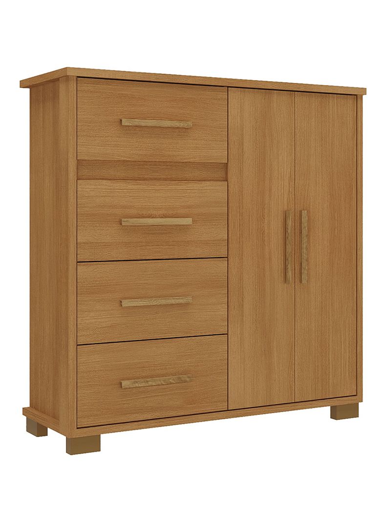 Cómoda 4 Cajones 2 Puertas Cinamomo Bella