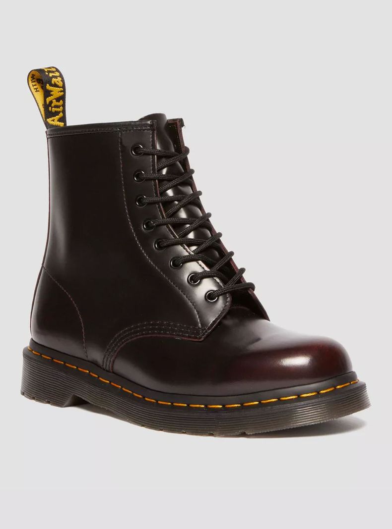 Botín Cuero Cherry Red Arcadia Mujer