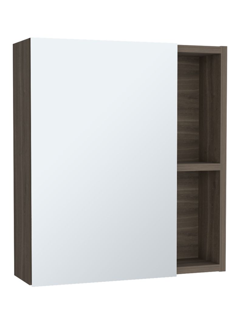 Botiquin 1 Puerta con Espejo Labelle 49.7x45x12.5 cm Conac Cafe Oscuro