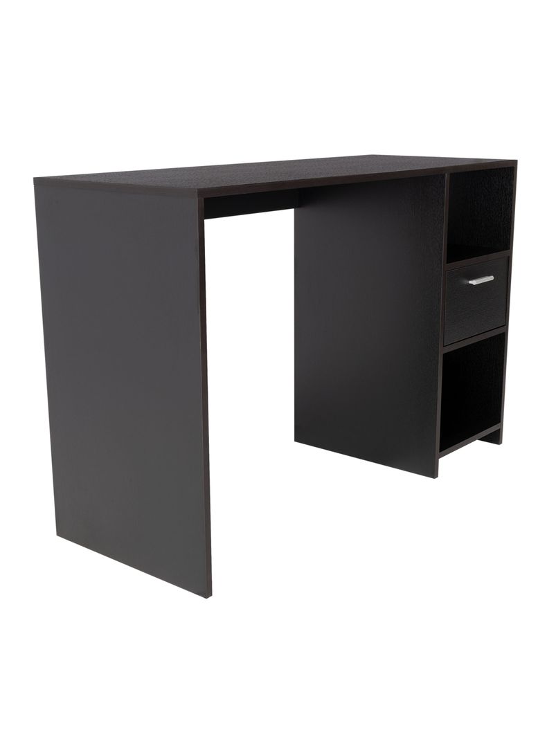 Escritorio Recto 1 Cajon Omma 73x110x43.3 cm Wengue Negro