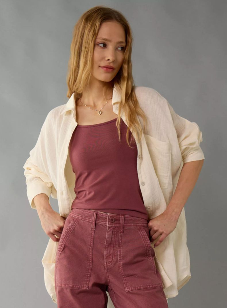 Camisa AE extragrande con botones