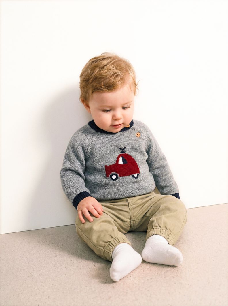 Sweater Diseño Autos Niño