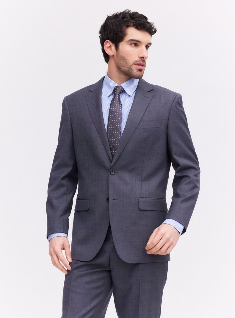 Traje Recto Lana Súper 100 Fantasía
