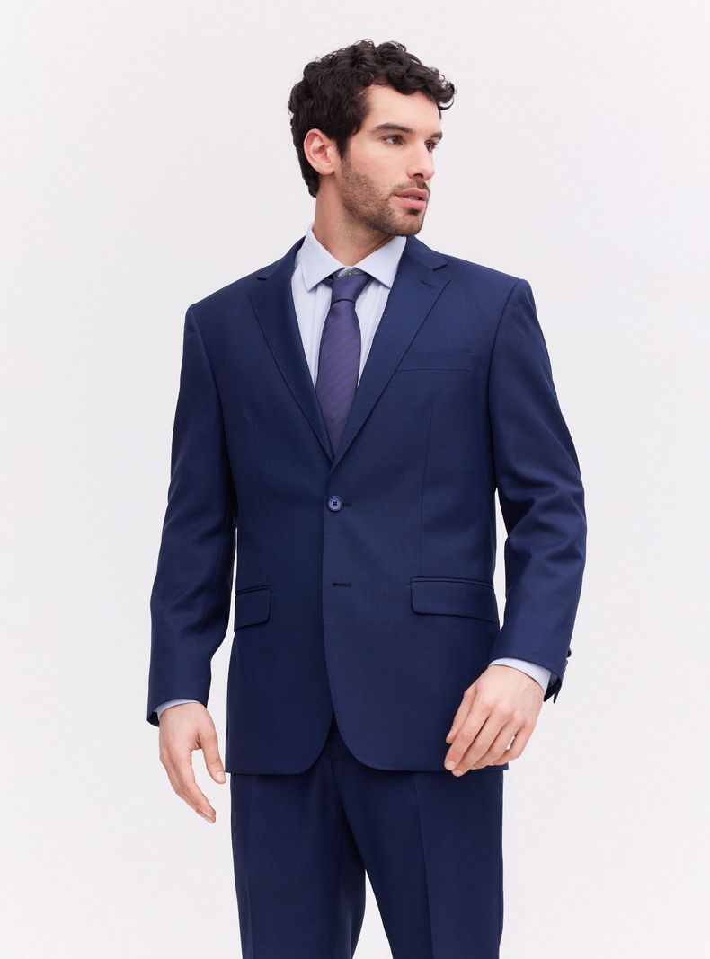 Traje Recto Lana Fantasía