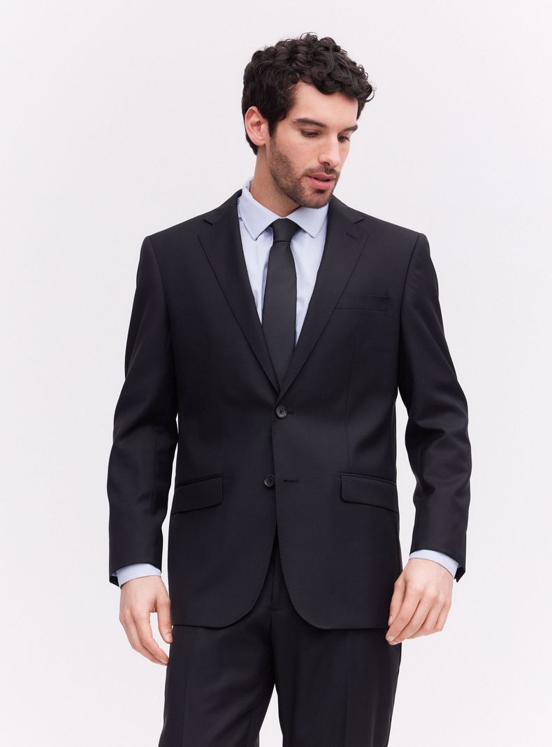 Traje Recto Clásico Liso Regular Fit