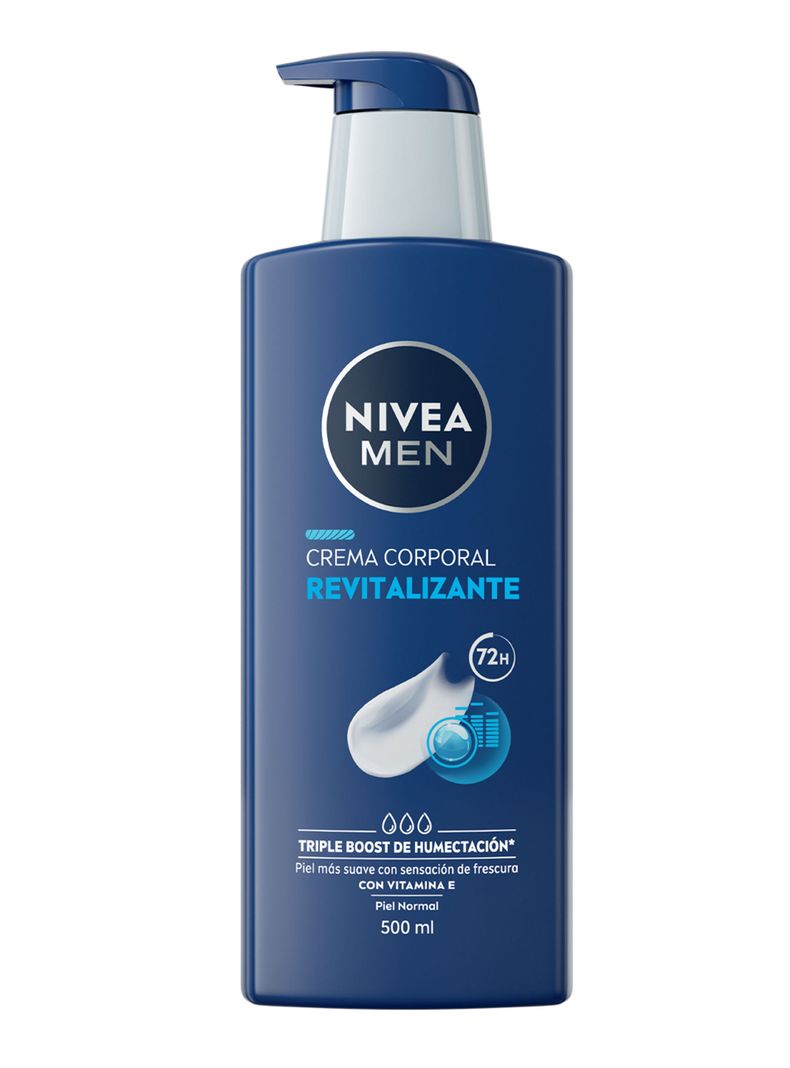Crema Corporal Nivea Men Revitalizante 3en1 Piel Normal 500 ml
