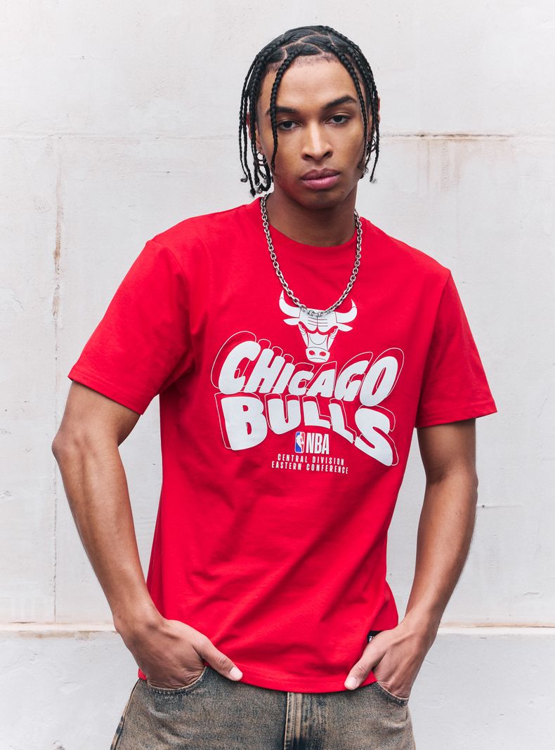 Polera Manga Corta Bulls Chicago