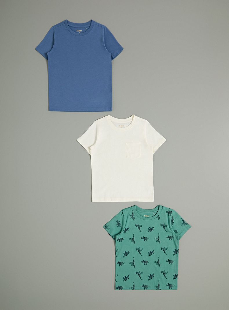 Polera 3 Pack Cuello Redondo Distinto Diseño