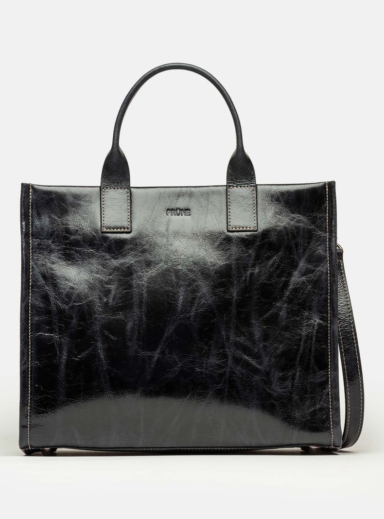 Cartera de Mano Capri Negro Grande