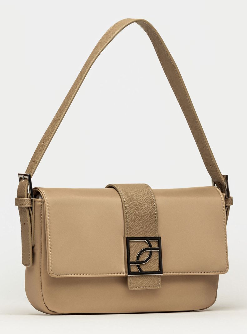 Cartera de Hombro Signature Beige