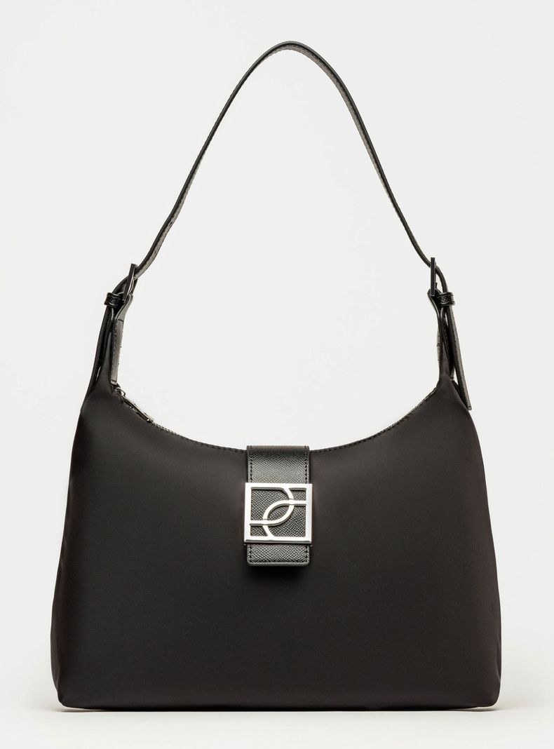 Cartera de Hombro Bolso Signature Negro