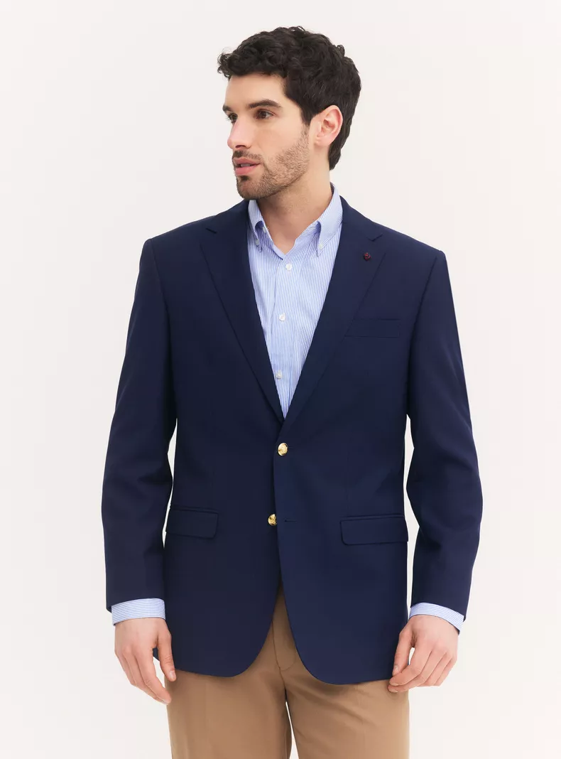 Vestón Recto Regular Fit Botones Metálicos