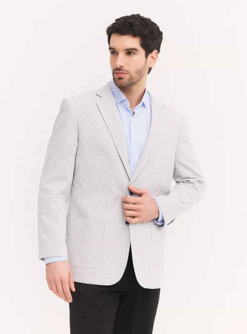 Vestón Regular Fit Recto Pie de Poll
