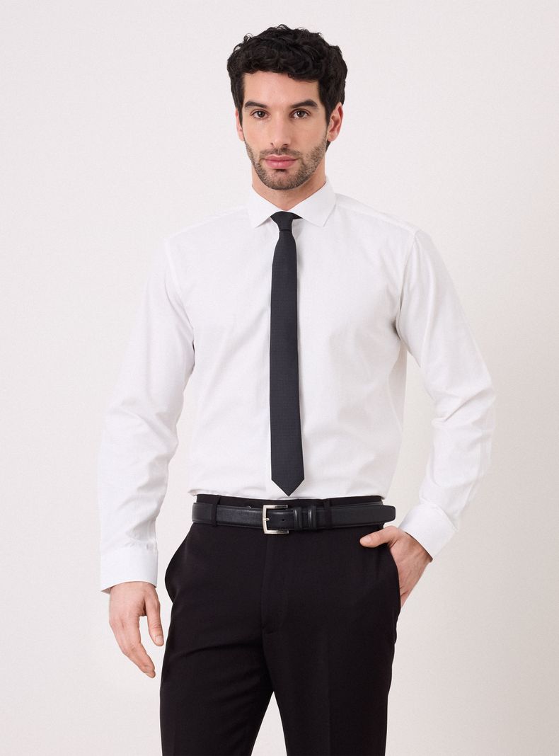 Camisa de Vestir Slim Fit Fantasías y Texturas