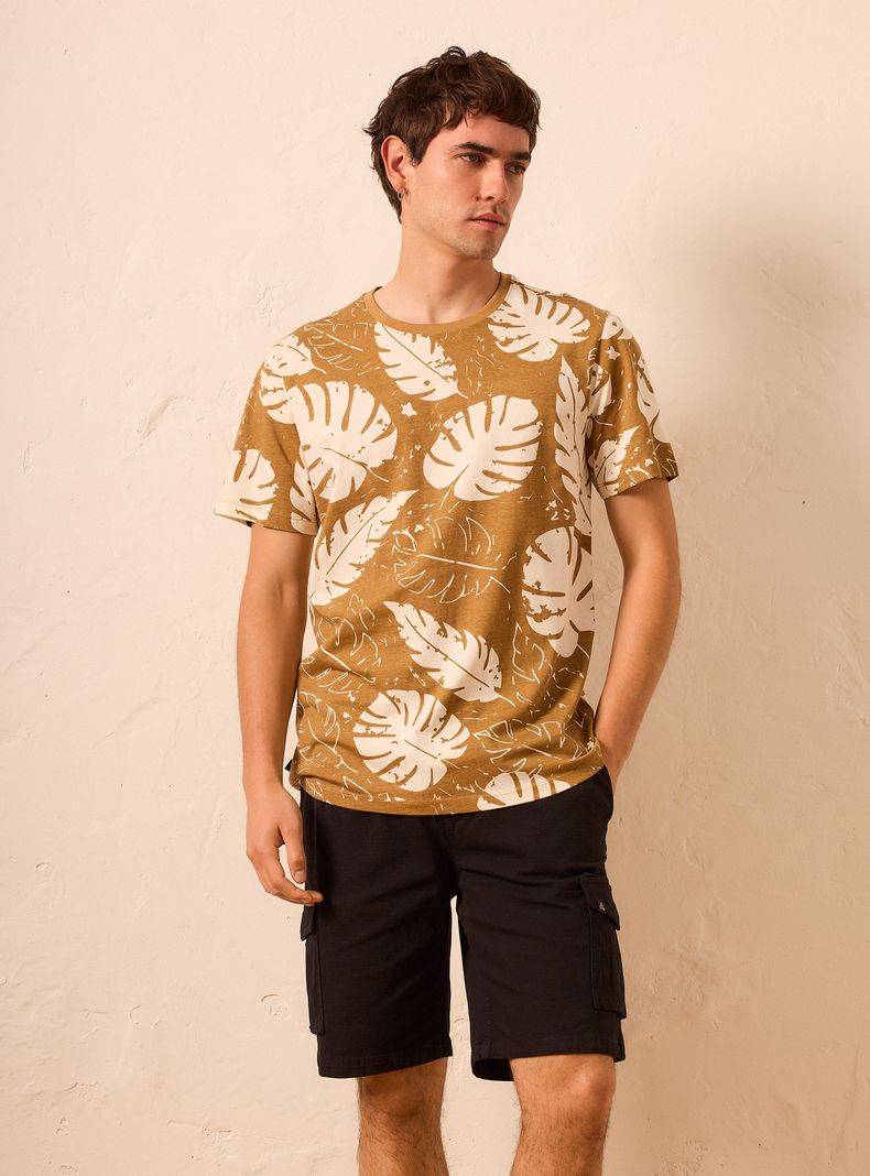 Polera Hombro Caído Manga Corta
